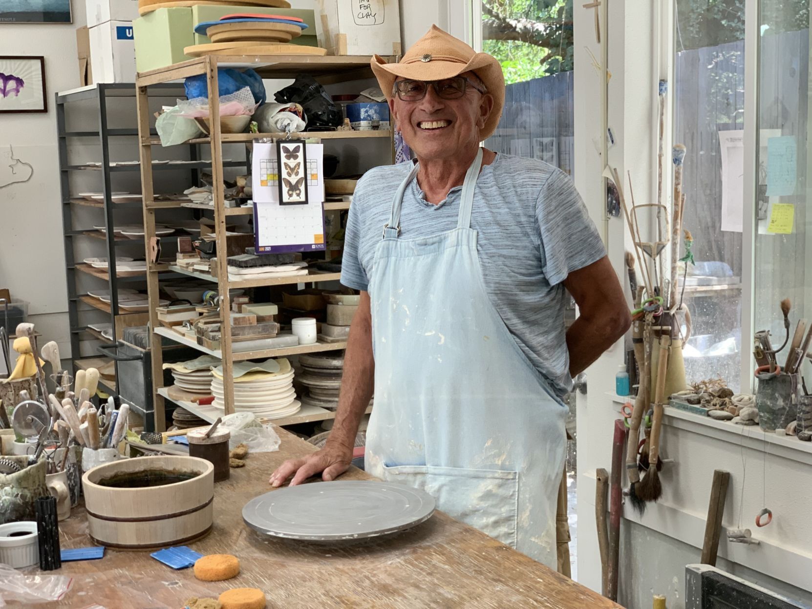 Tom Collins of Napa made art for the president